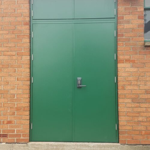 steel doors for commercial building - flood protection