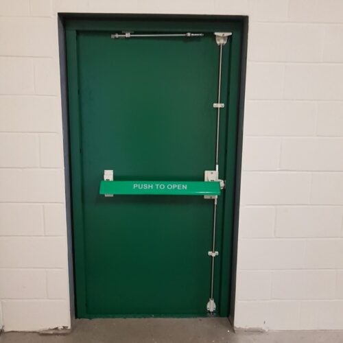 steel door - flood protection