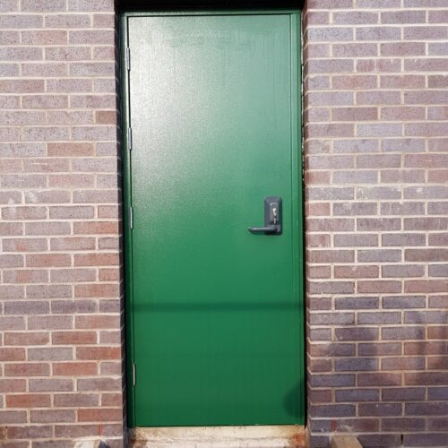 Lakeside Flood Solutions - steel door installed