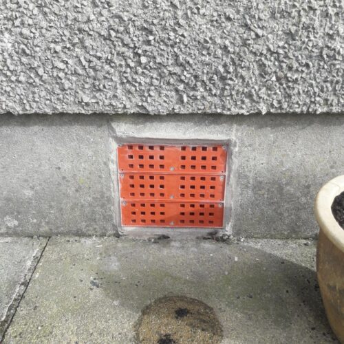 Anti flood air bricks installed by Lakeside Flood Solutions