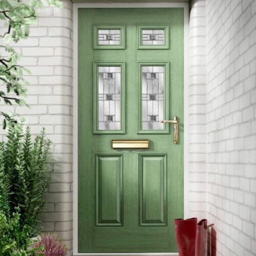 A composite flood door designed and supplied by Lakeside Flood Solutions