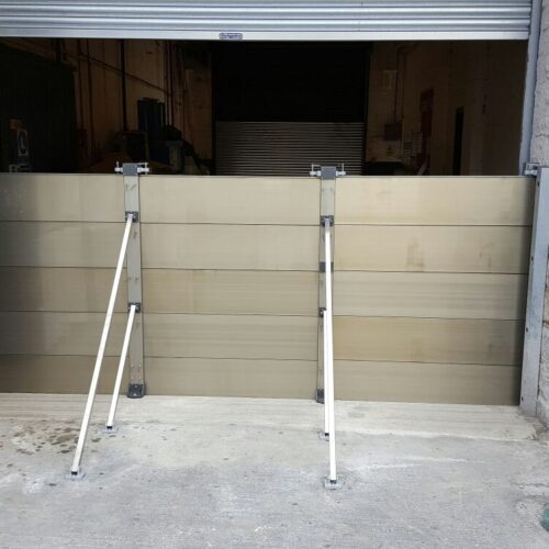 Dugdale, Elland, flood barriers installed