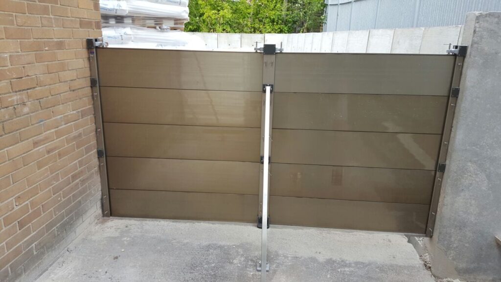 Sowerby Bridge Industrial Units, Calderdale flood gate installed