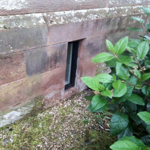 Flood windows for residential building