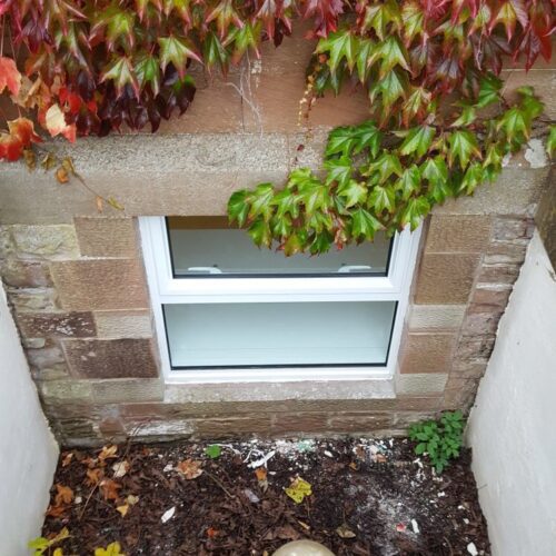 Flood windows - upper view - house installation