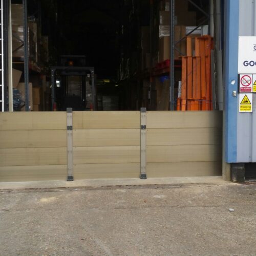 GARD PLASTICASES, TONBRIDGE, flood barriers installed