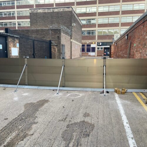 Flood garage barriers installed in KCOM, Hull