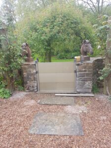 Home flood protection: a domestic flood barrier installed by Lakeside Flood Solutions