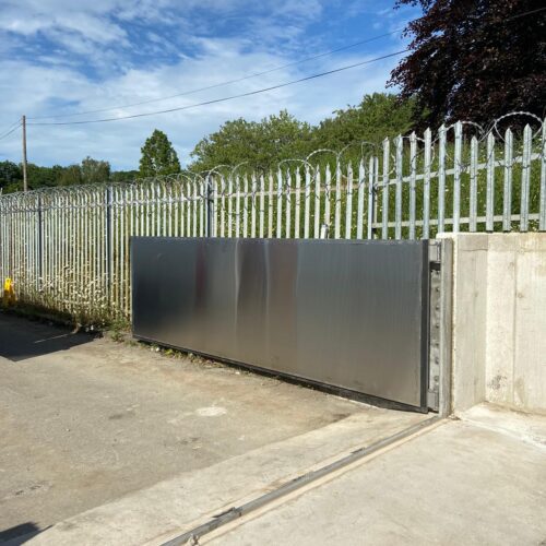 Private client flood gate installed
