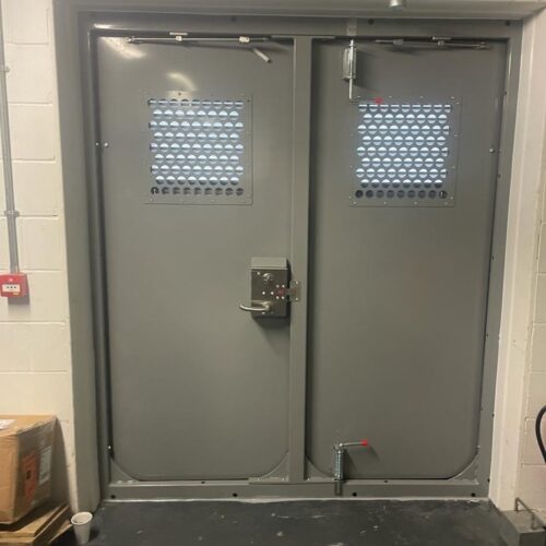 Redbridge Sports Centre aluminium flood door