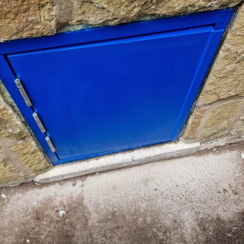 Rochdale Door, flood door installed