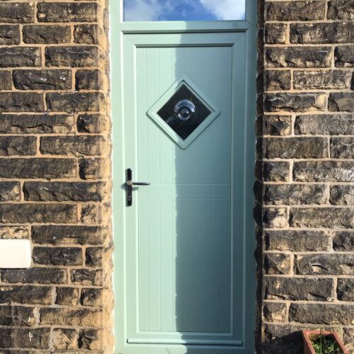 UPVC DILLON Flood door Chartwell Green
