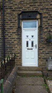 How to protect your house from flooding: a flood door installed by Lakeside Flood Solutions